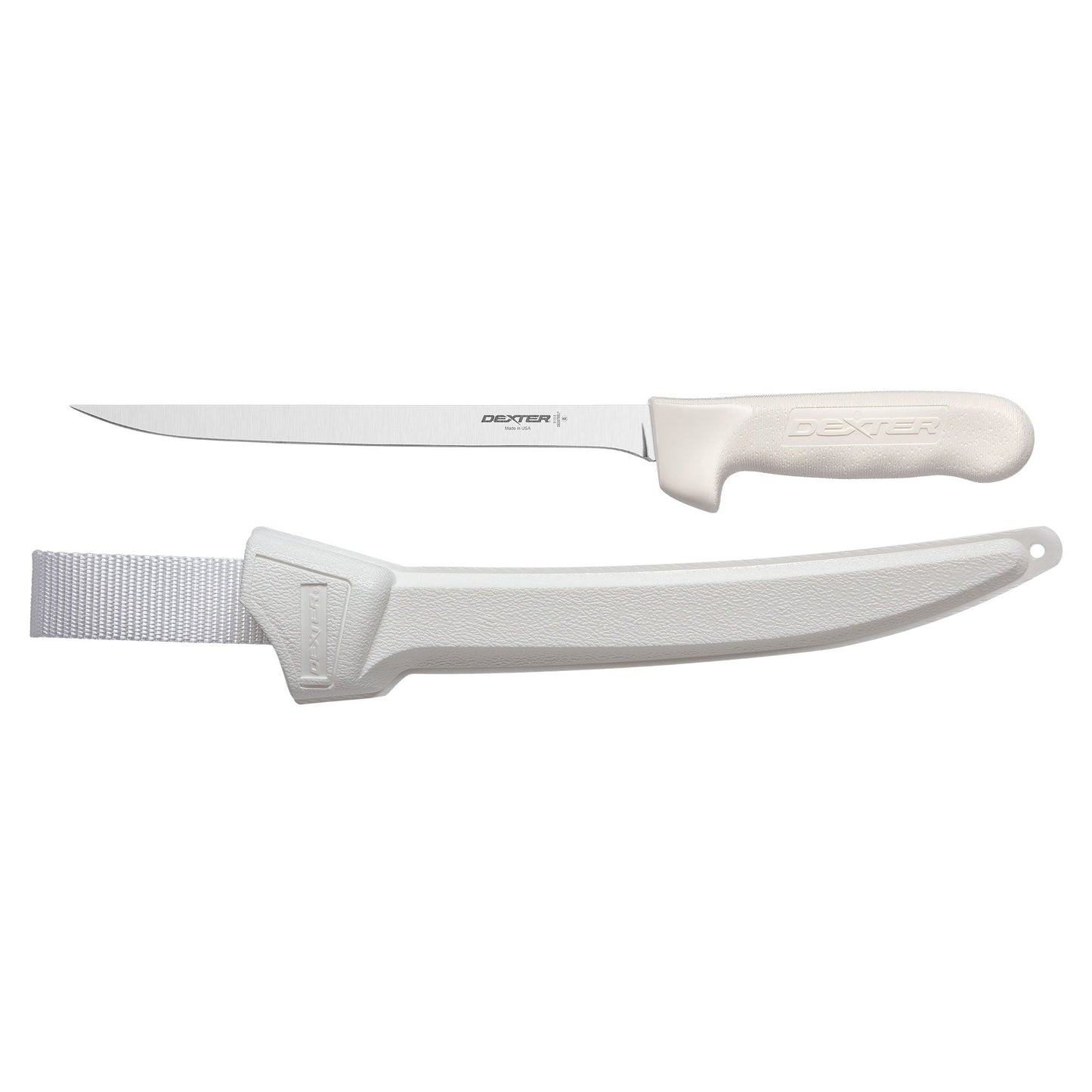 SANI-SAFE® 7"/18cm Narrow Fillet Knife W/Sheath - 20cm