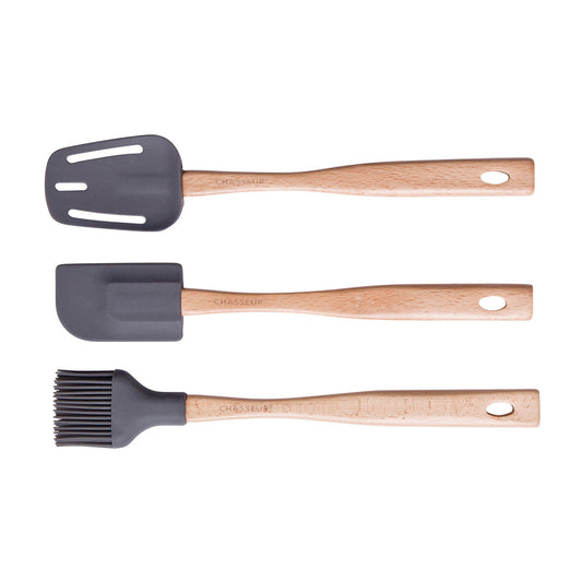 Spatula, Brush & Spoon Set Caviar