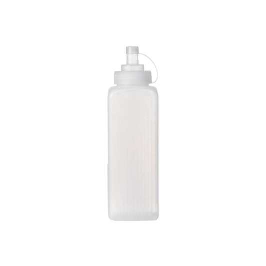 Chef Inox Square Wide Mouth Squeeze Bottle - Graduated, 800ml, Box of 10