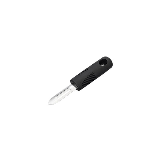 Chef Inox Easy Grip Stainless Steel Peeler with Fish Scaler with Black Handle - 178mm