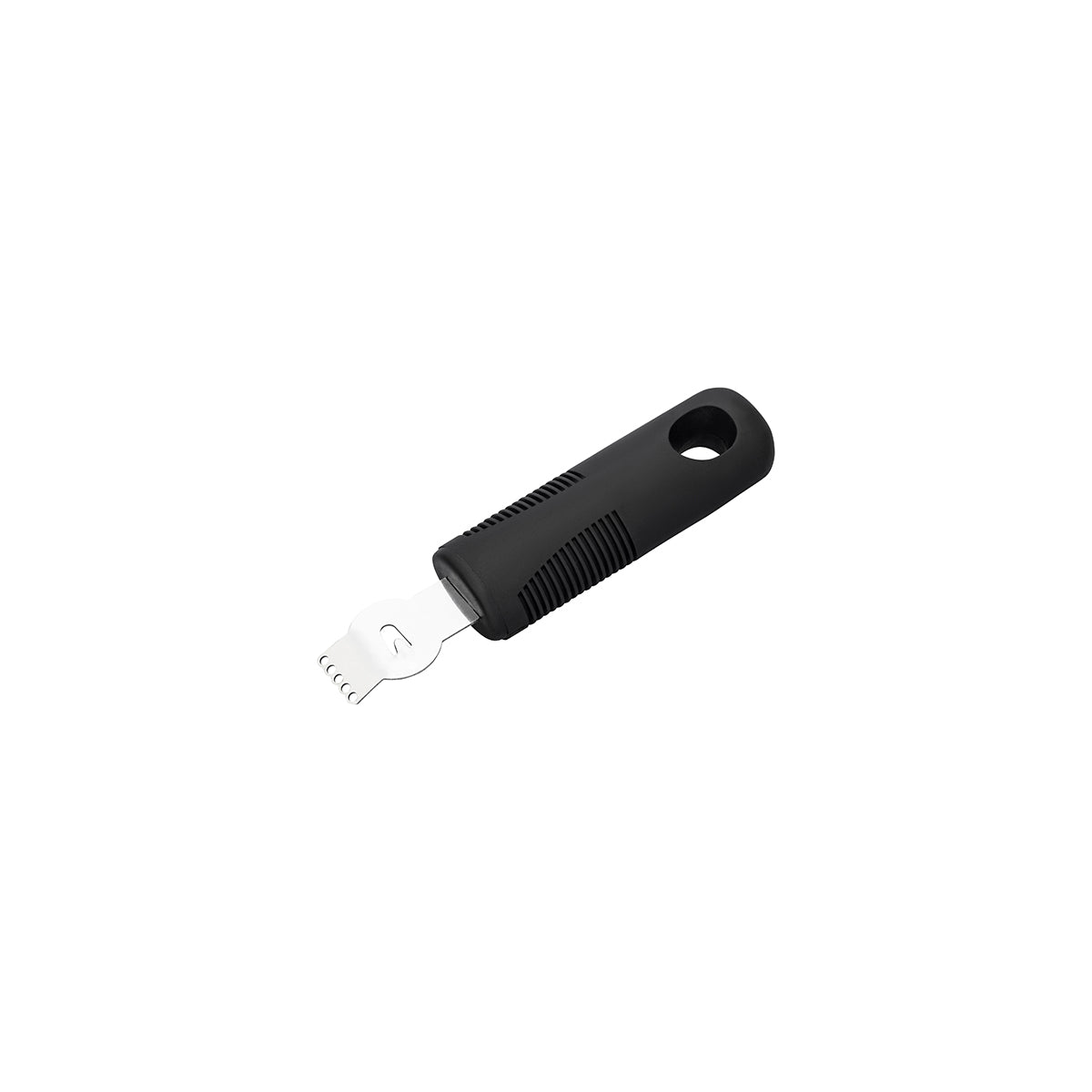 Chef Inox Easy Grip Stainless Steel Zester with Black Handle - 145mm