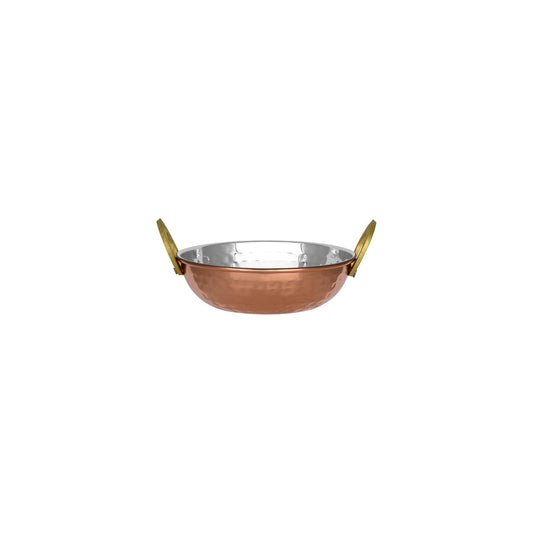 Chef Inox Kadai Bowl With Handles Stainless Steel With Copper Plate 145x45mm - Kitchenly