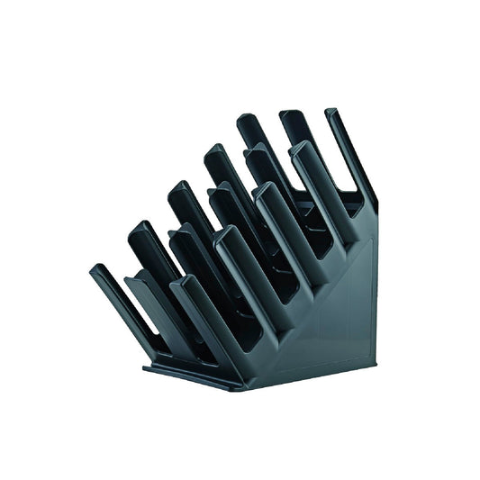 Chef Inox 8-Compartment Vertical Cup Organiser - Black