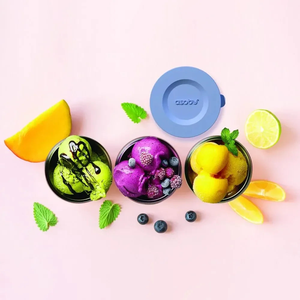 Asobu Thermo Bowl Set 3pcs - 270ml, Black,Silver,White - Kitchenly