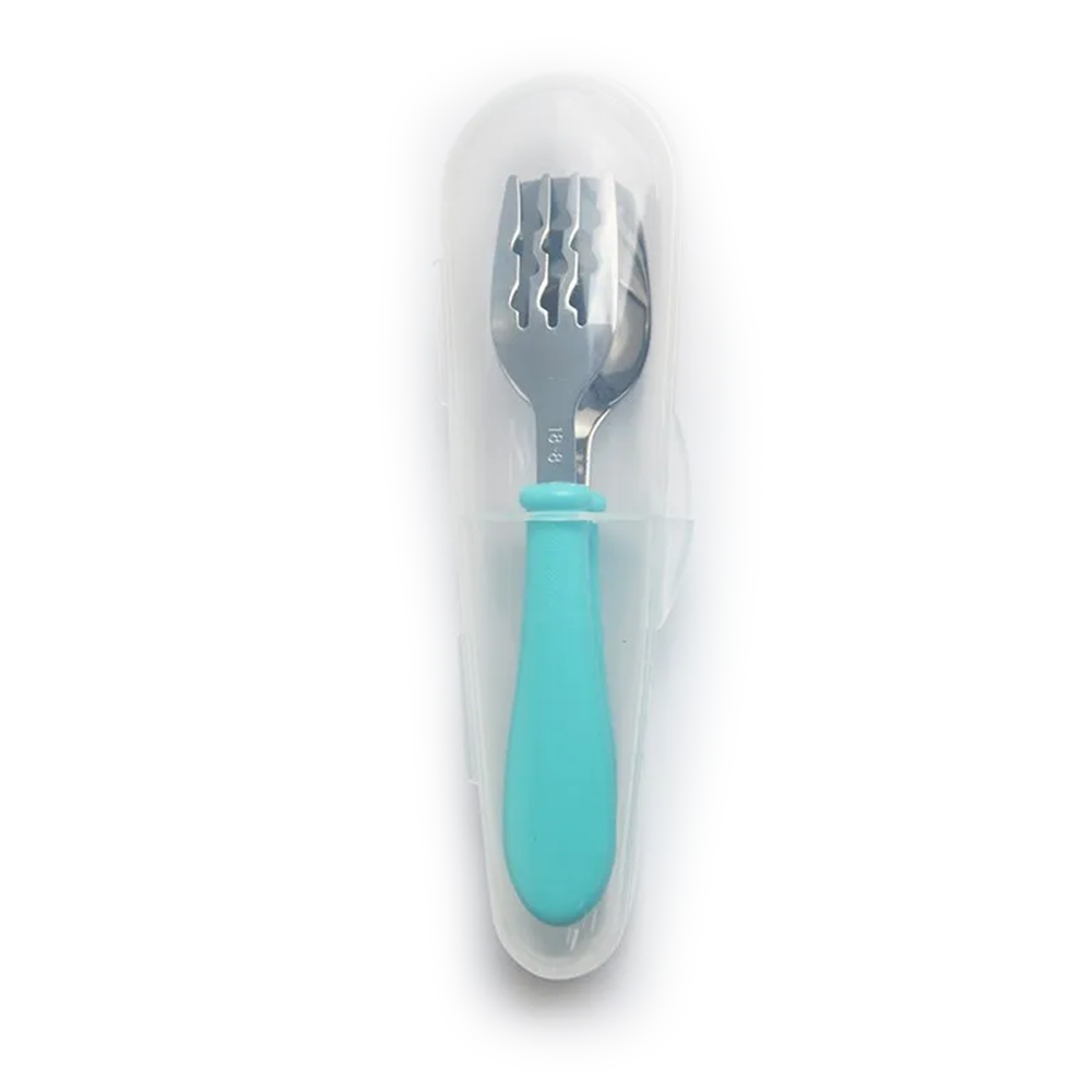 Cuitisan Infant Kid Smart Spoon Fork Set with Case