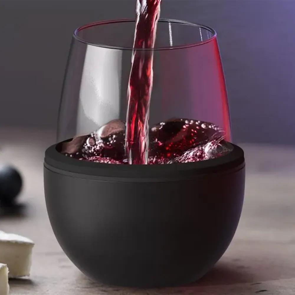 Asobu Insulated Wine Kuzie, Black - Kitchenly