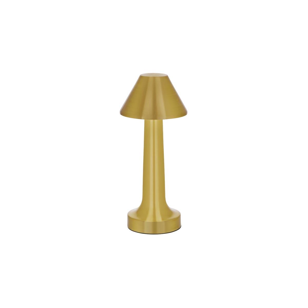 Ambience Helena Cordless LED Table Lamp Brushed Brass - Kitchenly