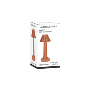 Tablekraft Ambience Helena Rechargeable Cordless LED Table Lamp – 5200mAh