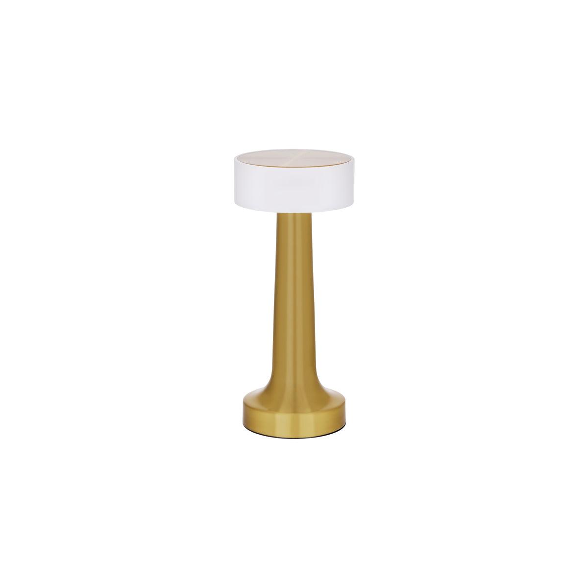 Ambience Aura Cordless LED Table Lamp Brushed Brass - Kitchenly