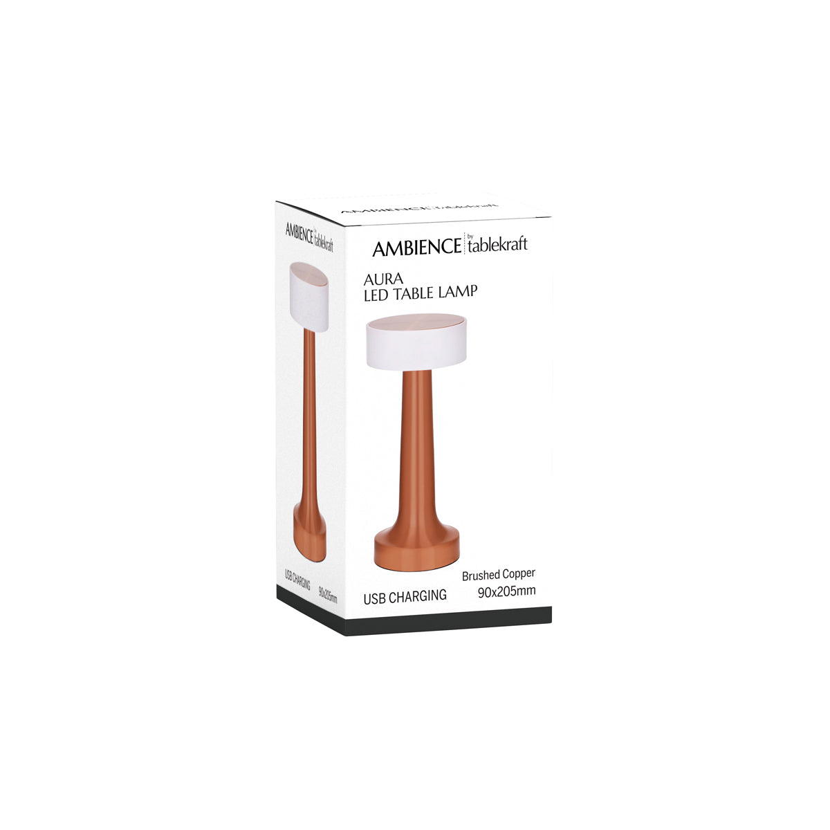Tablekraft Ambience Aura Rechargeable Cordless LED Table Lamp - 5200mAh