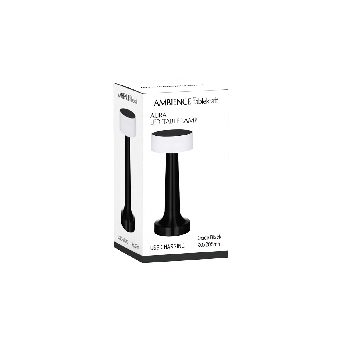 Tablekraft Ambience Aura Rechargeable Cordless LED Table Lamp - 5200mAh