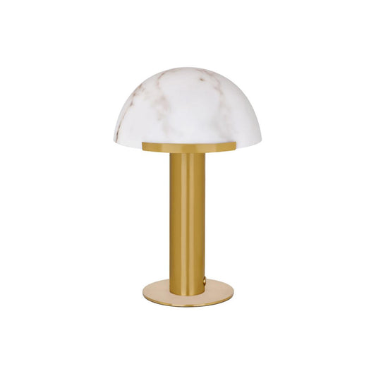 Ambience Phoebe Cordless LED Table Lamp Brass with Alabaster Shade - Kitchenly