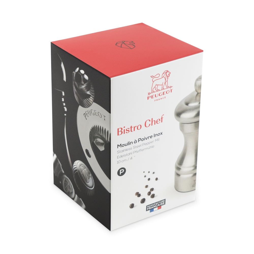 Bistro Chef Pepper Mill in Stainless Steel, 10 cm