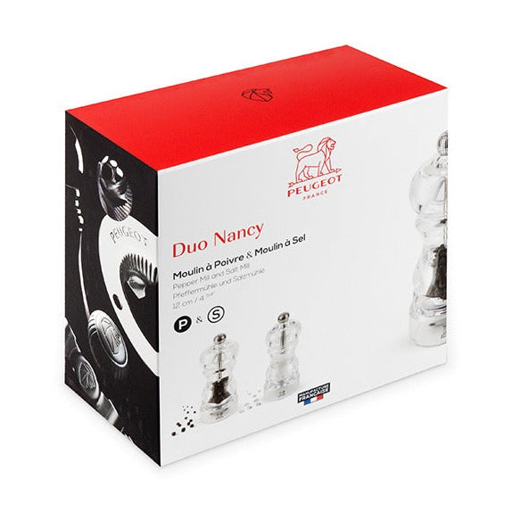 Nancy Salt & Pepper Mills Duo in Acrylic, 12cm