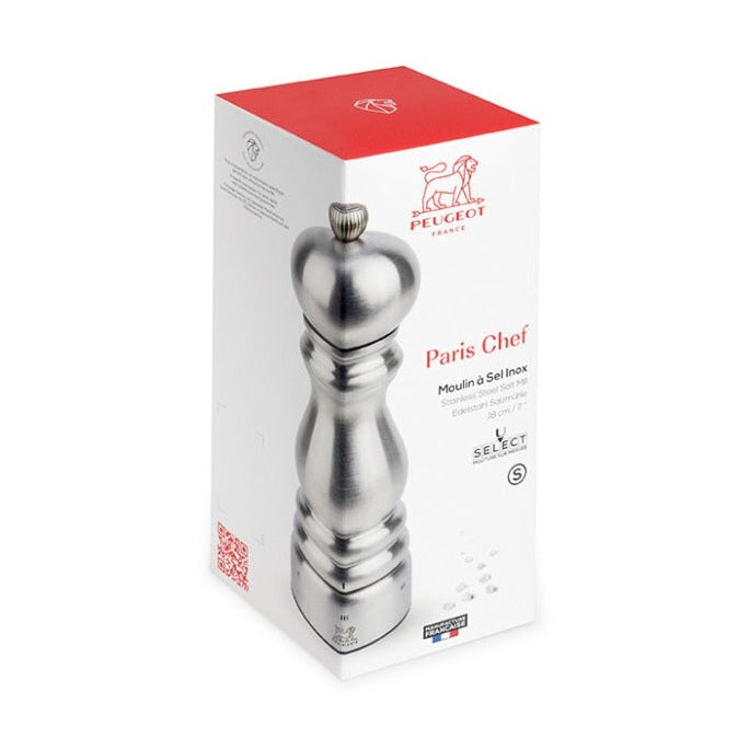 Paris Chef Zirlion u'Select Salt Mill, 18cm