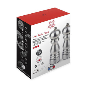 Paris Chef u'Select Salt and Pepper Mill Duo, 18cm