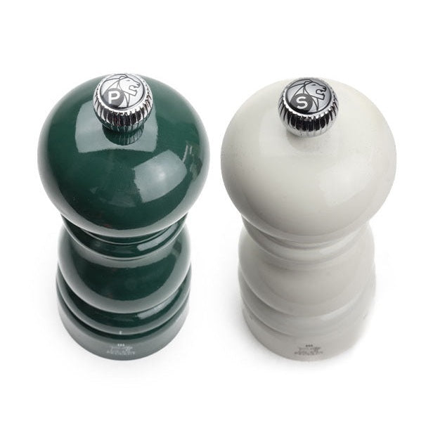 Parisrama u'Select Salt & Pepper Mills Duo Gift Set, 15cm + Matt Black Bamboo Tray