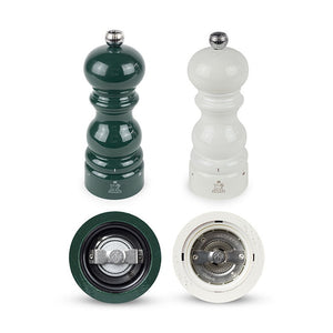 Parisrama u'Select Salt & Pepper Mills Duo Gift Set, 15cm + Matt Black Bamboo Tray
