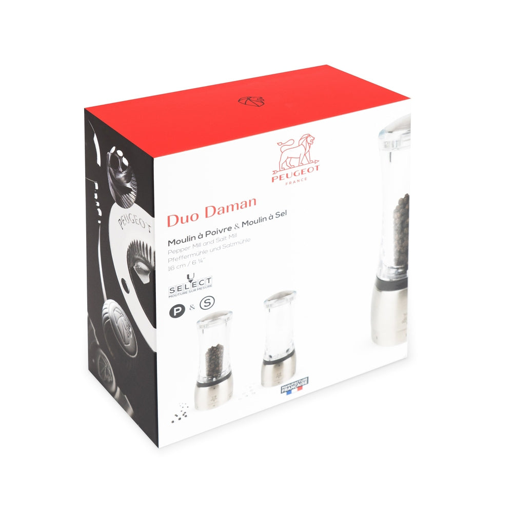 Daman u'Select Salt & Pepper Mills Duo, 16 cm