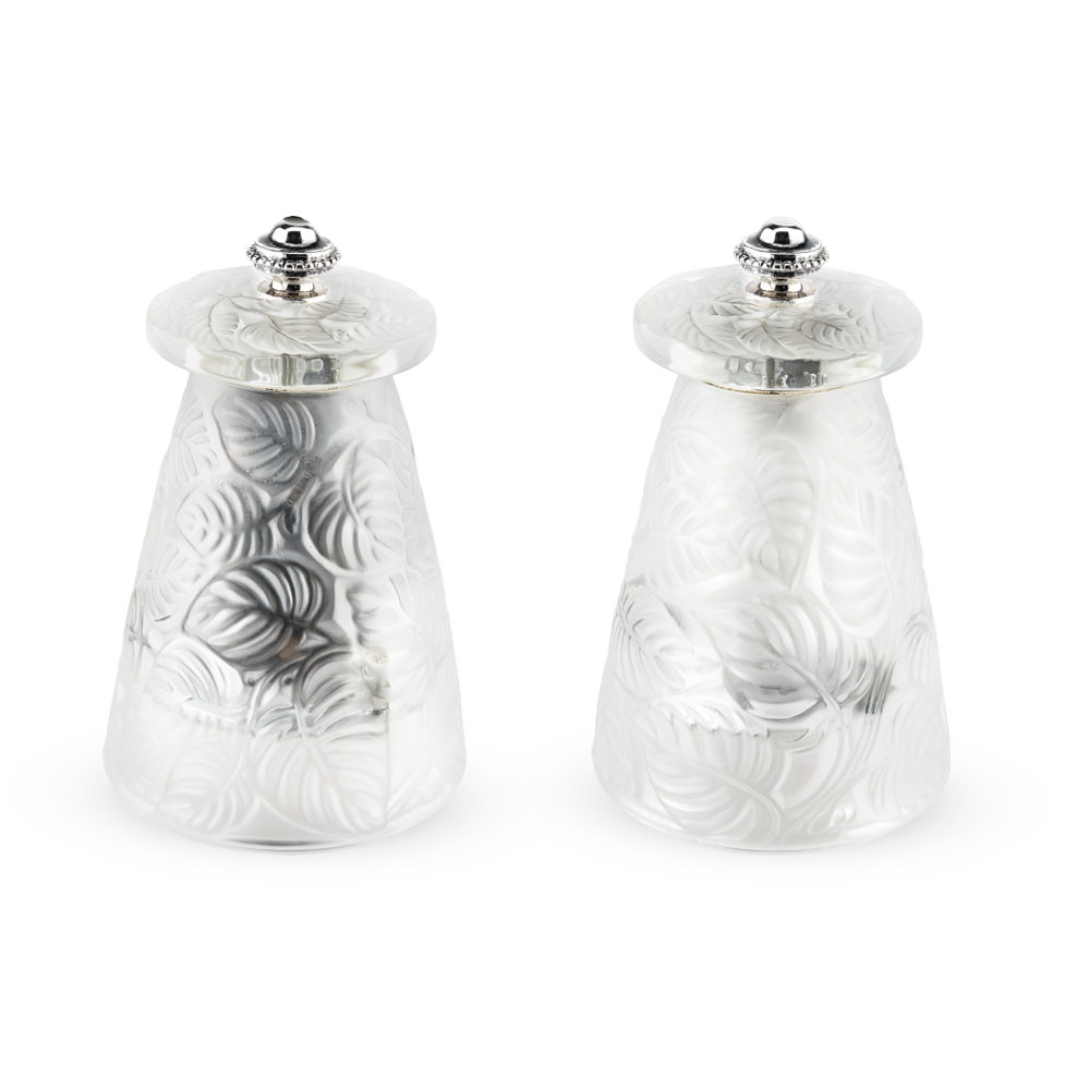 Lalique Salt & Pepper Mills Duo, 9cm