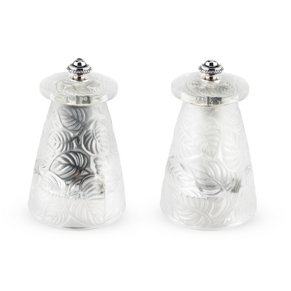 Lalique Salt & Pepper Mills Duo, 9cm