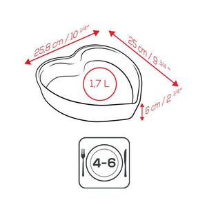 Appolia Heart Dish, 26cm