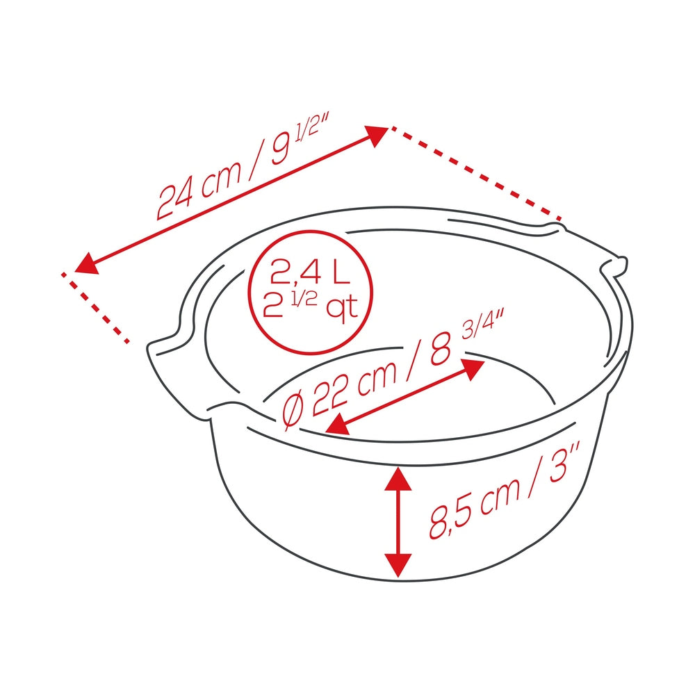 Appolia Soufflé Dish, 22cm