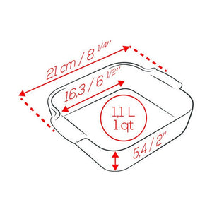 Appolia Square Baker, 21cm