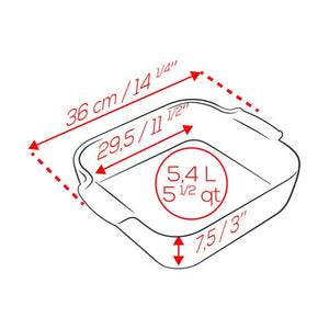 Appolia Square Baker, 36cm