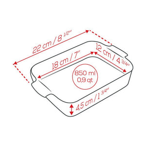 Appolia Rectangular Baker, 22cm