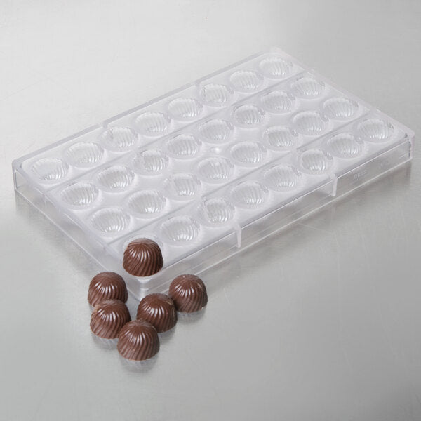 Matfer Bourgeat Chocolate Mould 24 Rose - 29x19mm