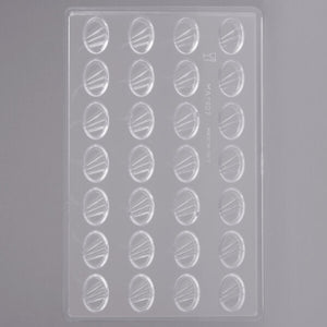 Matfer Bourgeat Chocolate Mould 28 Ribbed Oval