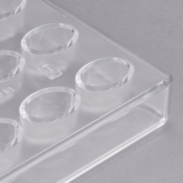 Matfer Bourgeat Chocolate Mould 28 Ribbed Oval