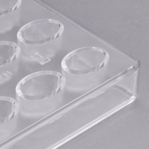 Matfer Bourgeat Chocolate Mould 28 Ribbed Oval