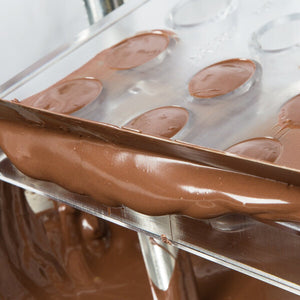 Matfer Bourgeat Chocolate Mould 28 Ribbed Oval