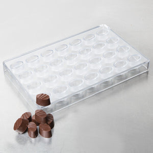 Matfer Bourgeat Chocolate Mould 28 Ribbed Oval