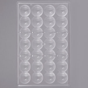 Matfer Bourgeat Chocolate Mould 28 Striped Hemisphere