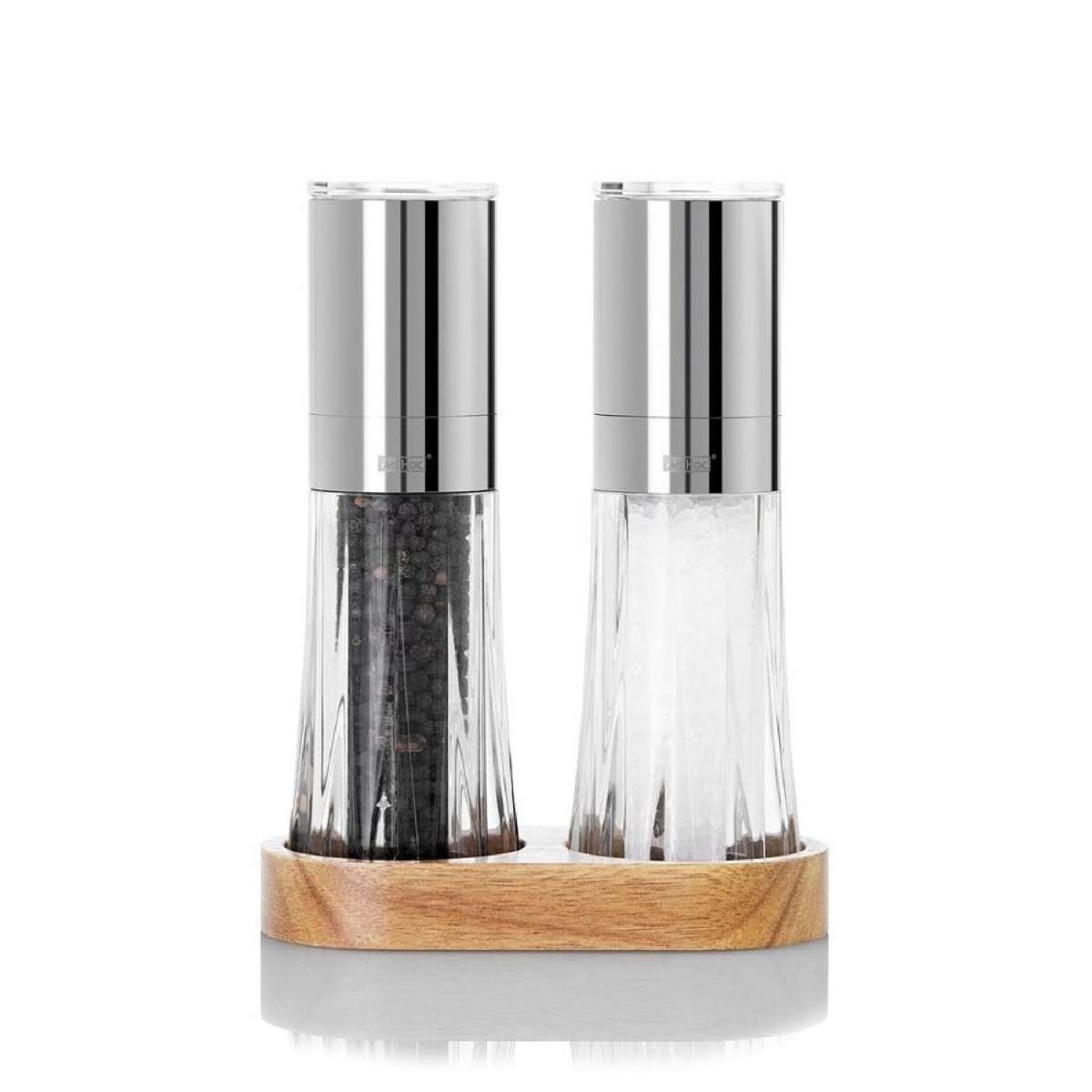 Adhoc Menage Crystal Salt And Pepper Mill Set