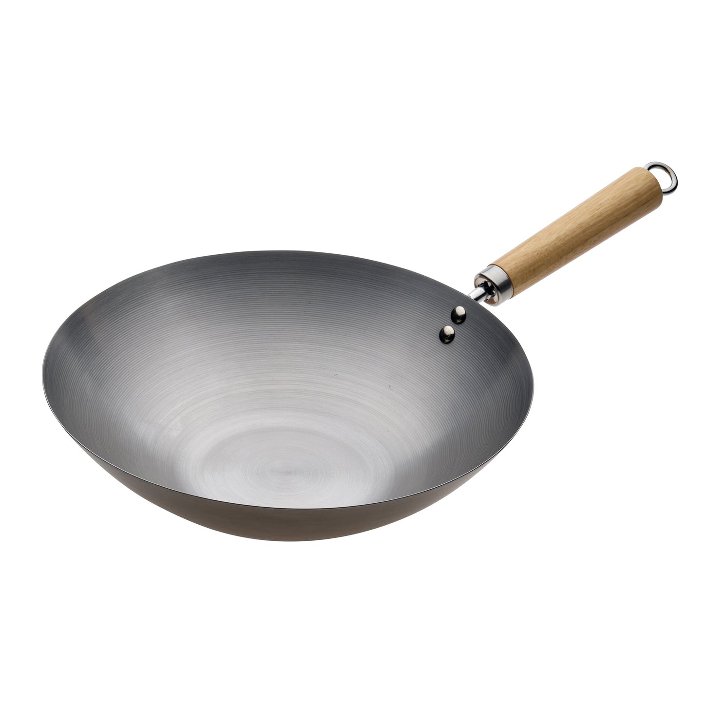 Wok with Wood Handle