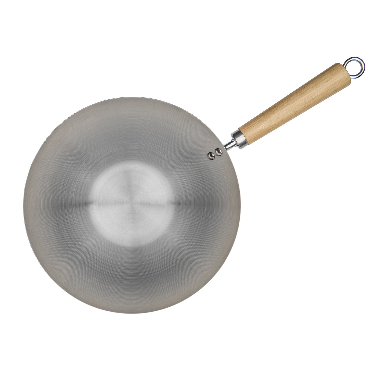 Wok with Wood Handle