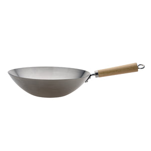 Wok with Wood Handle