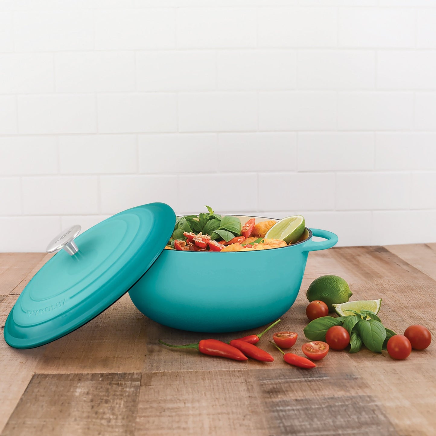 PYROCHEF Round French Oven Aqua Marine