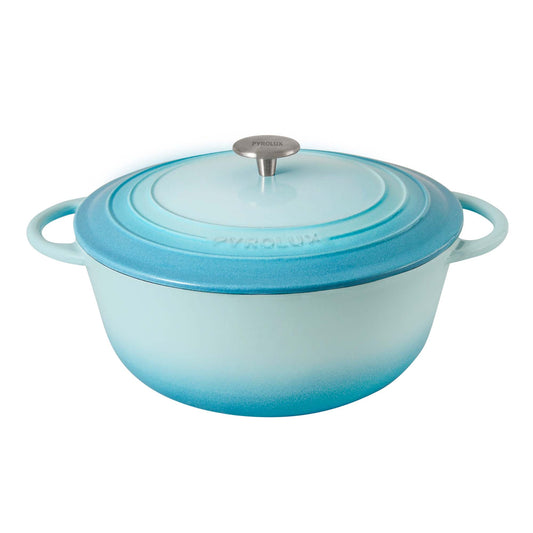 Pyrolux PYROCHEF Round French Oven Duck Egg Blue 28cm/6L