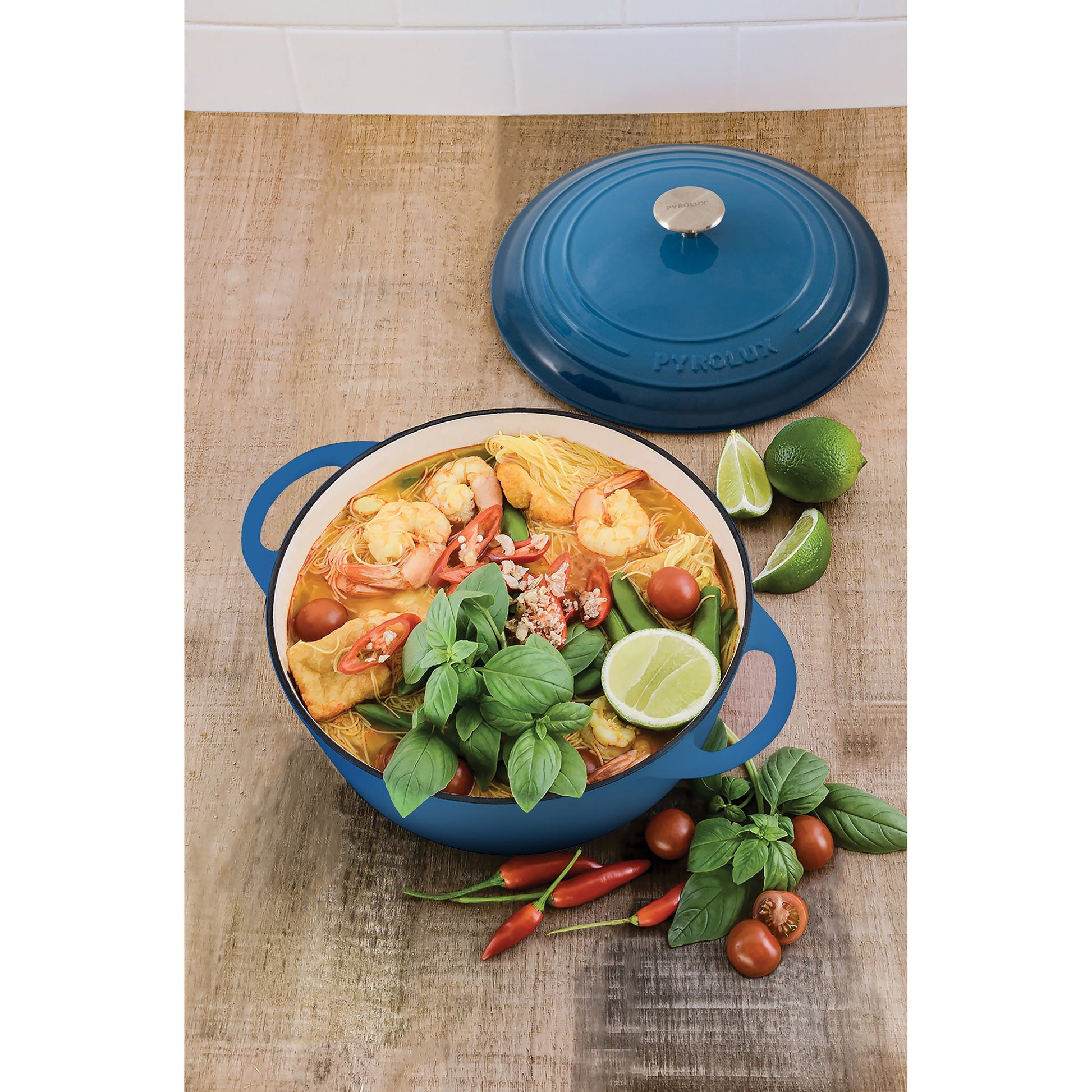 PYROCHEF Round French Oven  Ocean Blue