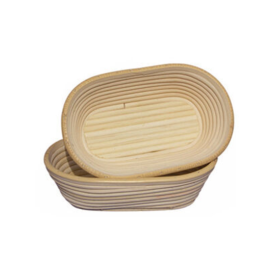 Matfer Bourgeat 220mm Ferment Basket - 1.0kg - Polypropylene - Orange - Kitchenly