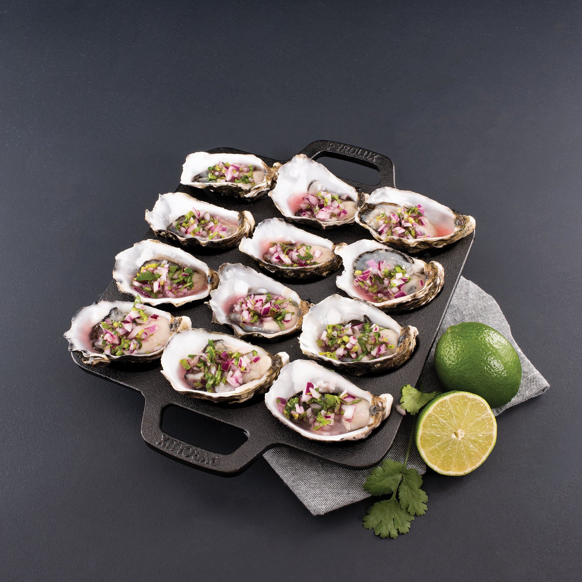 PYROCAST 12 Piece Oyster Tray