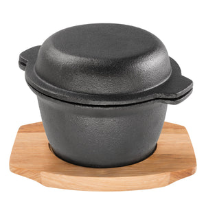PYROCAST Garlic Pot with Maple Tray