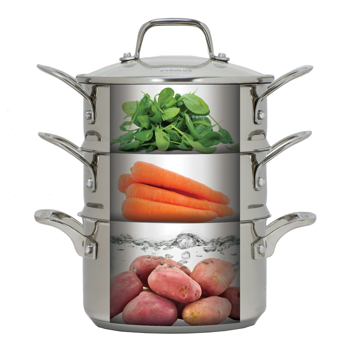 PYROSTEEL Tier Steamer Set