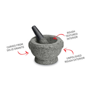 Rough Mortar And Pestle - 17cm
