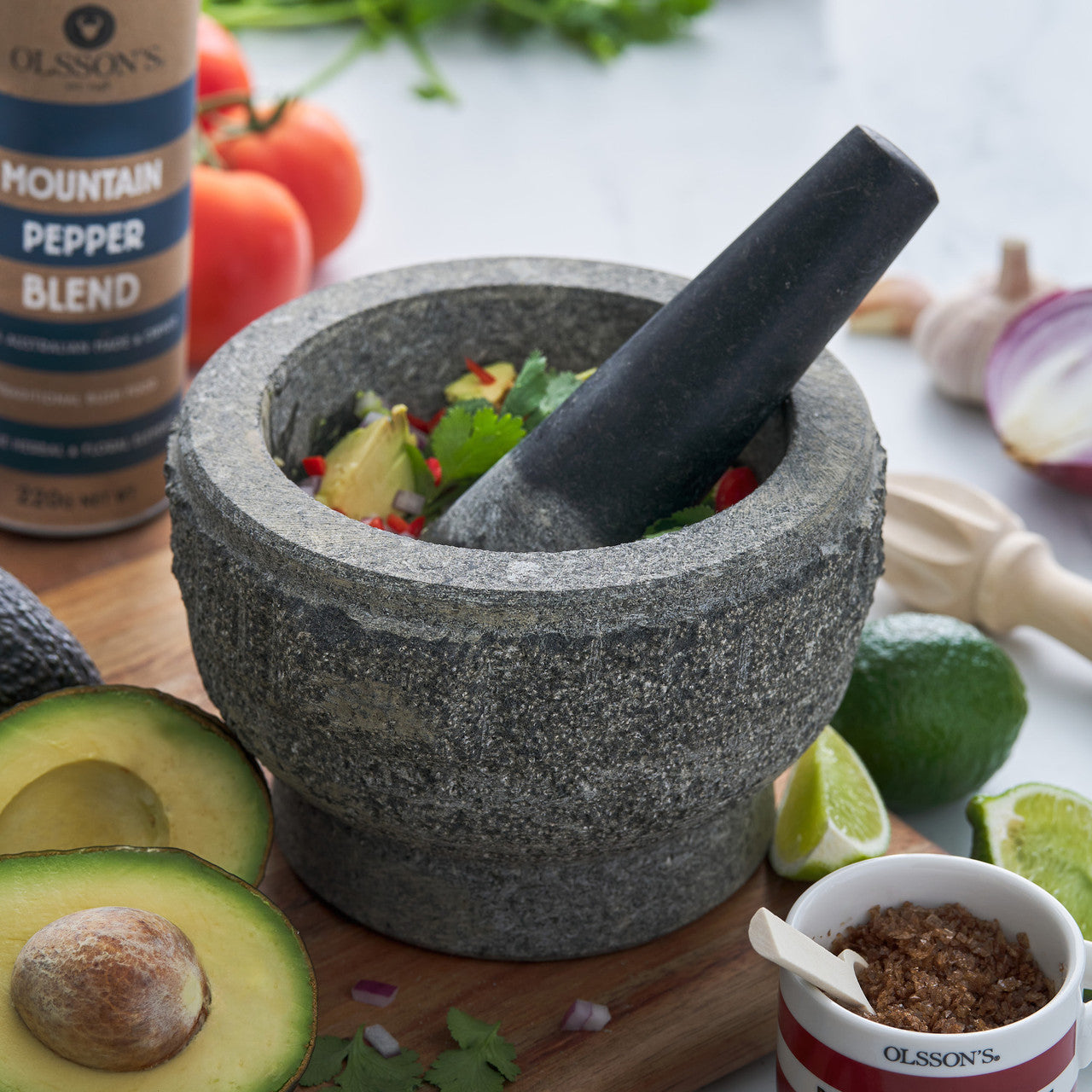 Rough Mortar And Pestle - 20cm